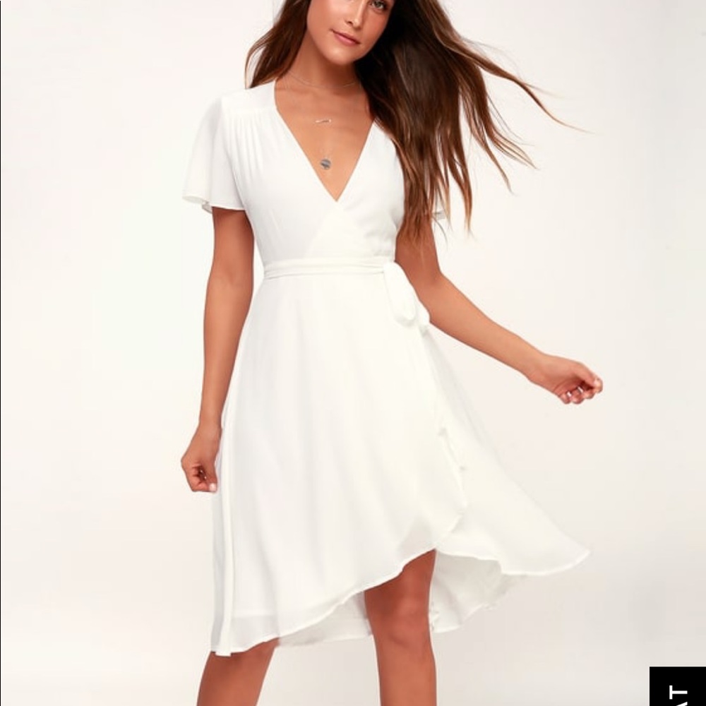 Lulus Rose to the Occasion Wrap Dress